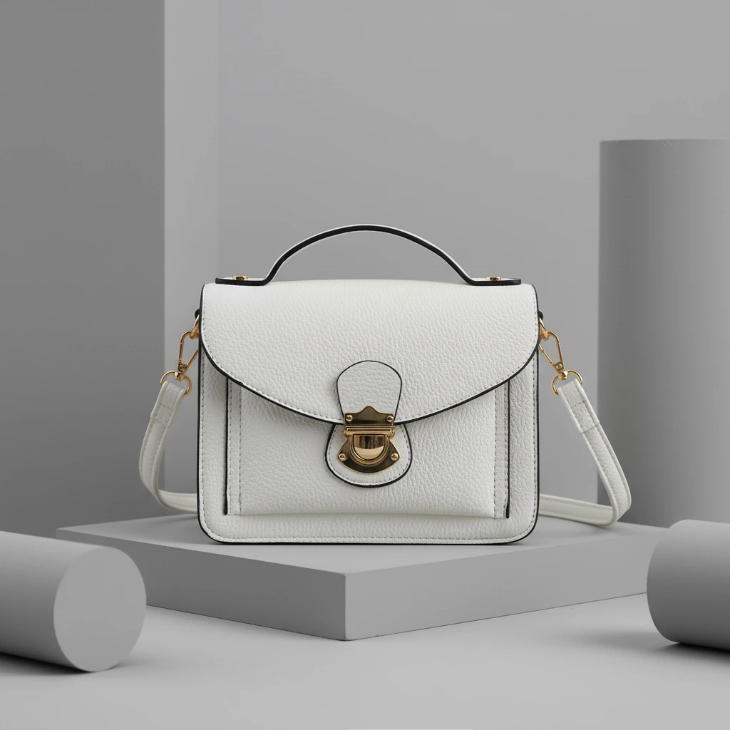 Studio product photography with cylindrical geometric forms and professional lighting